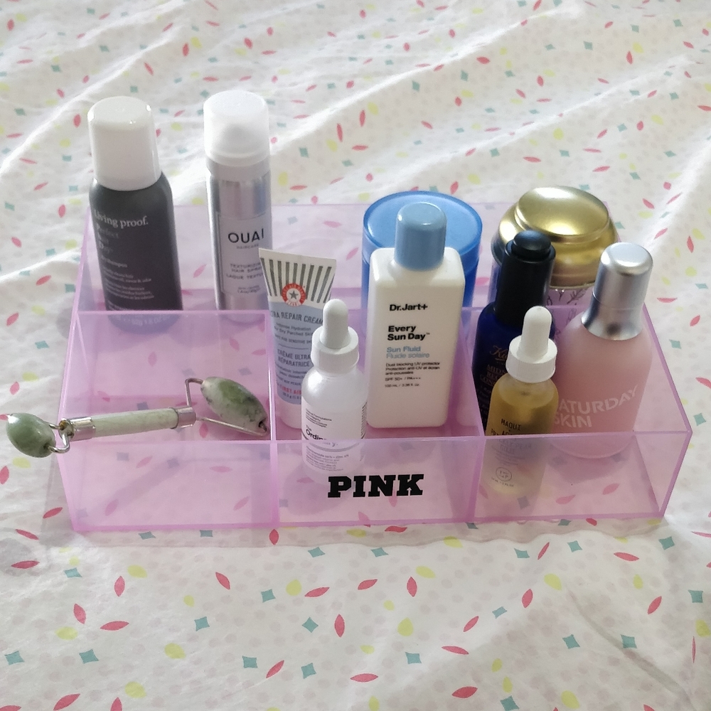 Victoria Secret Pink Acrylic Makeup Organizer